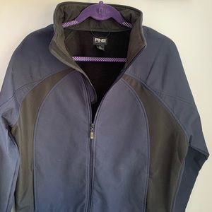 PING men's zip up coat. Blue and Black. Size Large